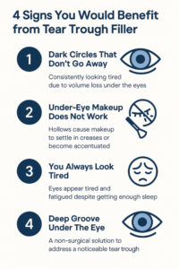 Infographic on Tear Trough Fillers